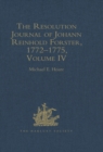 The Resolution Journal of Johann Reinhold Forster, 1772-1775 : Volume IV - eBook