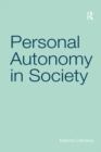 Personal Autonomy in Society - eBook