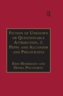 Fiction of Unknown or Questionable Attribution, 2: Peppa and Alcander and Philocrates : Printed Writings 1641-1700: Series II, Part Three, Volume 10 - eBook
