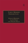Early Modern English Lives : Autobiography and Self-Representation 1500-1660 - eBook