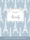 Adult Coloring Journal : Anxiety (Animal Illustrations, Eiffel Tower) - Book