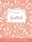 Adult Coloring Journal : Gratitude (Animal Illustrations, Peach Poppies) - Book