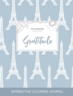 Adult Coloring Journal : Gratitude (Pet Illustrations, Eiffel Tower) - Book