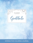 Adult Coloring Journal : Gratitude (Pet Illustrations, Clear Skies) - Book