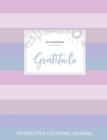 Adult Coloring Journal : Gratitude (Pet Illustrations, Pastel Stripes) - Book
