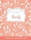 Adult Coloring Journal : Anxiety (Butterfly Illustrations, Peach Poppies) - Book