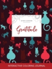 Adult Coloring Journal : Gratitude (Butterfly Illustrations, Cats) - Book