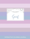 Adult Coloring Journal : Grief (Butterfly Illustrations, Pastel Stripes) - Book