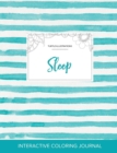 Adult Coloring Journal : Sleep (Turtle Illustrations, Turquoise Stripes) - Book