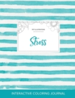 Adult Coloring Journal : Stress (Pet Illustrations, Turquoise Stripes) - Book