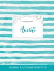Journal de Coloration Adulte : Anxiete (Illustrations D'Animaux, Rayures Turquoise) - Book