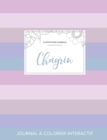 Journal de Coloration Adulte : Chagrin (Illustrations D'Animaux, Rayures Pastel) - Book