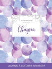 Journal de Coloration Adulte : Chagrin (Illustrations Florales, Bulles Violettes) - Book