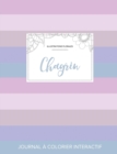 Journal de Coloration Adulte : Chagrin (Illustrations Florales, Rayures Pastel) - Book