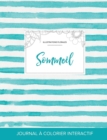 Journal de Coloration Adulte : Sommeil (Illustrations Florales, Rayures Turquoise) - Book