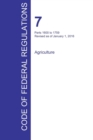 Cfr 7, Parts 1600 to 1759, Agriculture, January 01, 2016 (Volume 11 of 15) - Book