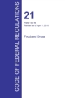 Cfr 21, Parts 1 to 99, Food and Drugs, April 01, 2016 (Volume 1 of 9) - Book