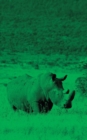 Alive! white rhino - Green duotone - Photo Art Notebooks (5 x 8 series) - Book
