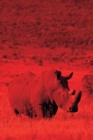 Alive! white rhino - Red duotone - Photo Art Notebooks (6 x 9 series) : by Photographer Eva-Lotta Jansson - Book