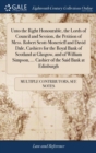 Unto the Right Honourable, the Lords of Council and Session, the Petition of Mess. Robert Scott-Moncrieff and David Dale, Cashiers for the Royal Bank of Scotland at Glasgow, and of William Simpson, .. - Book