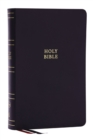NKJV, Single-Column Reference Bible, Verse-by-verse, Black Bonded Leather, Red Letter, Comfort Print - Book