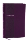 NKJV Personal Size Large Print Bible with 43,000 Cross References, Purple Leathersoft, Red Letter, Comfort Print (Thumb Indexed) - Book