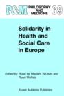 Solidarity in Health and Social Care in Europe - Book