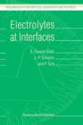 Electrolytes at Interfaces - Book