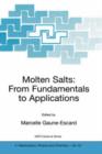 Molten Salts : From Fundamentals to Applications - Book