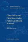 Observation and Experiment in the Natural and Social Sciences - Book