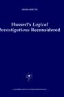 Husserl's Logical Investigations Reconsidered - Book