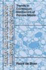 Trends in Continuum Mechanics of Porous Media - eBook