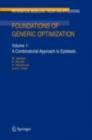 Foundations of Generic Optimization : Volume 1: A Combinatorial Approach to Epistasis - M. Iglesias