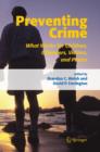 Preventing Crime : What Works for Children, Offenders, Victims and Places - Book