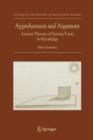 Apprehension and Argument : Ancient Theories of Starting Points for Knowledge - Book