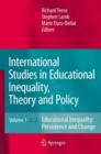 International Studies in Educational Inequality, Theory and Policy - Book