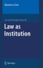 Law as Institution - eBook
