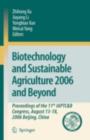 Biotechnology and Sustainable Agriculture 2006 and Beyond : Proceedings of the 11th IAPTC&B Congress, August 13-18, 2006 Beijing, China - eBook
