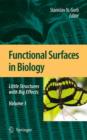 Functional Surfaces in Biology : Little Structures with Big Effects Volume 1 - Book