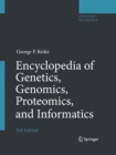 Encyclopedia of Genetics, Genomics, Proteomics, and Informatics - Book