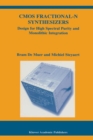 Cmos Fractional-N Synthesizers : Design for High Spectral Purity and Monolithic Integration - Book