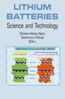 Lithium Batteries : Science and Technology - Book