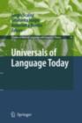 Universals of Language Today - eBook
