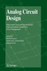 Analog Circuit Design : High-Speed Clock and Data Recovery, High-Performance Amplifiers, Power Management - Book