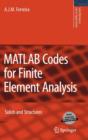 MATLAB Codes for Finite Element Analysis : Solids and Structures - Book