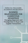 Business Relationships for Competitive Advantage : Managing Alignment and Misalignment in Buyer and Supplier Transactions - Book