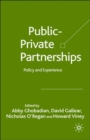 Private-Public Partnerships : Policy and Experience - Book