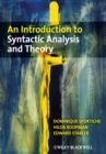 An Introduction to Syntactic Analysis and Theory - Book