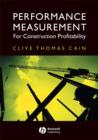 Performance Measurement for Construction Profitability - Book