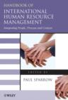 Handbook of International Human Resource Management : Integrating People, Process, and Context - Book
